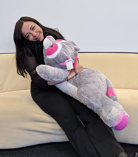 large raccoon stuffed animal