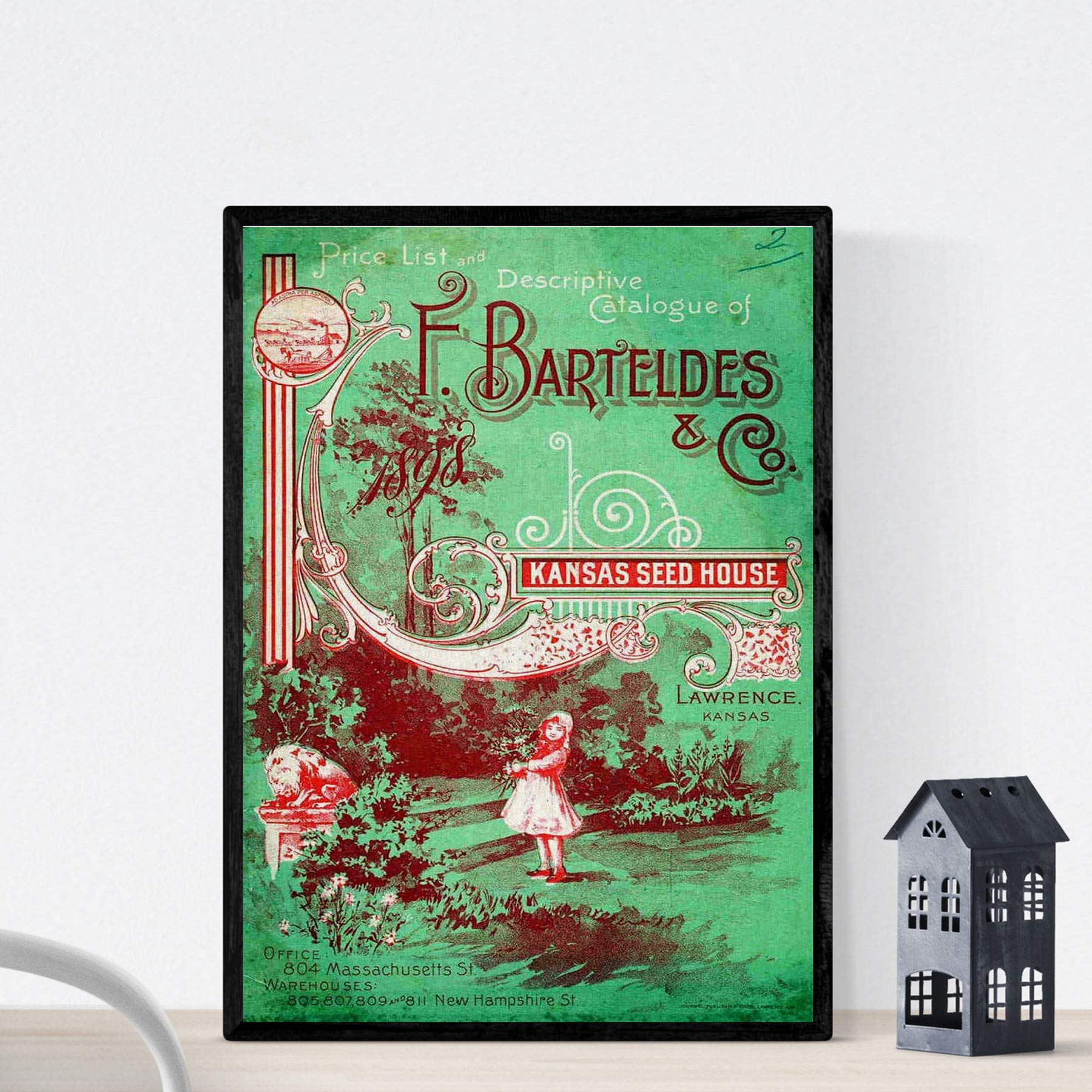 Nacnic Vintage Poster Vintage poster and catalog for Barteldes F. Store in Kansas. A3 size