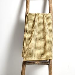 Levtex Home - Mills Waffle - Throw - Ochre Cotton