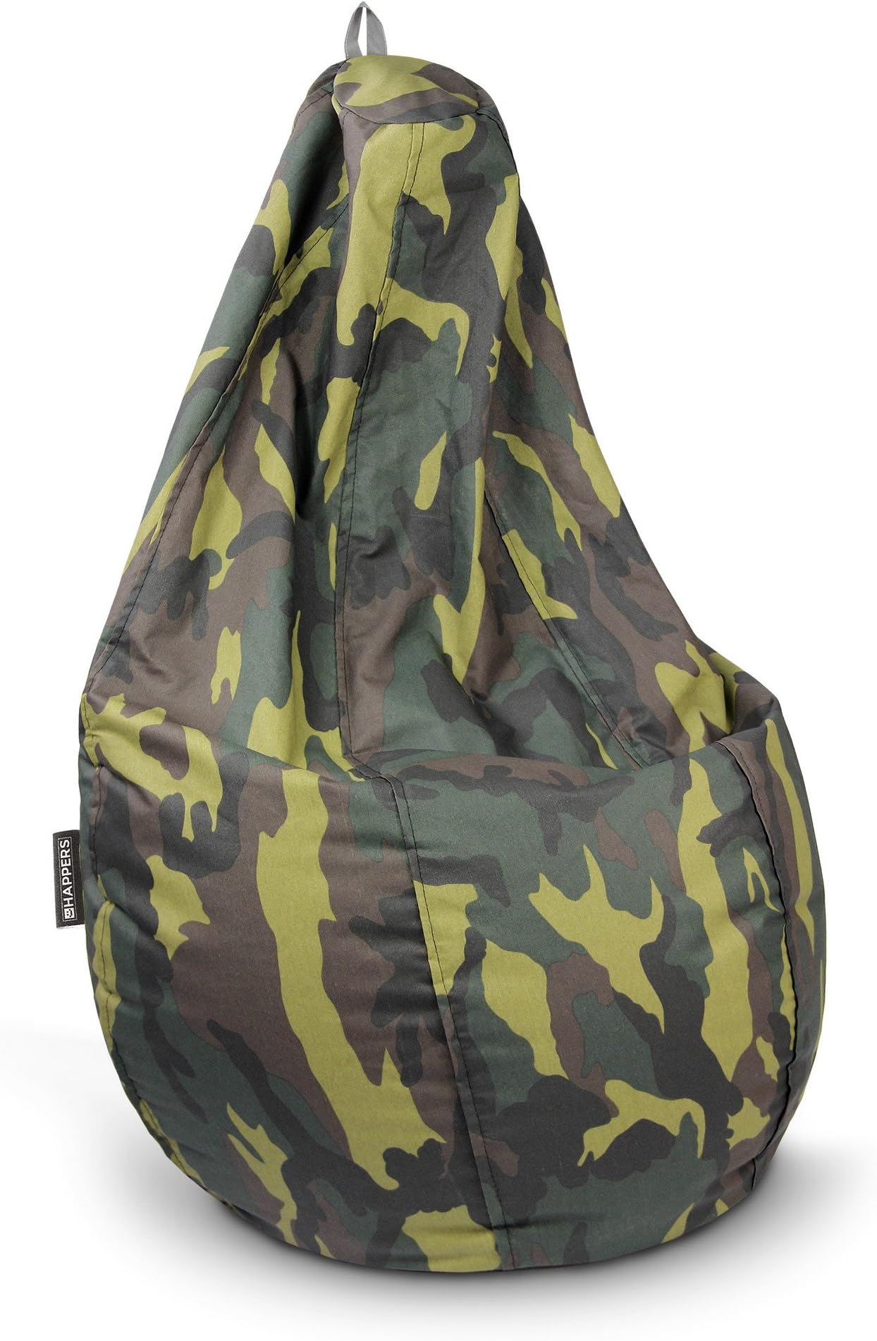 Happers โ Puff Pear Green Camouflage bean bag chair (Different Sizes) Infantil camouflage green
