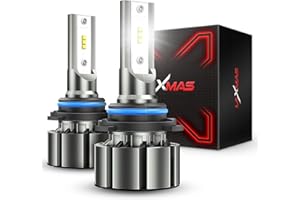 Laxmas 9005/HB3 Bulbs, 5X Super Bright, Long Lifespan 9005 Lights, Plug and Play - Pack of 2