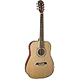 Oscar Schmidt OG1LH-A-U Natural Lefty 3/4 Size Dreadnought Guitar. Left Hand