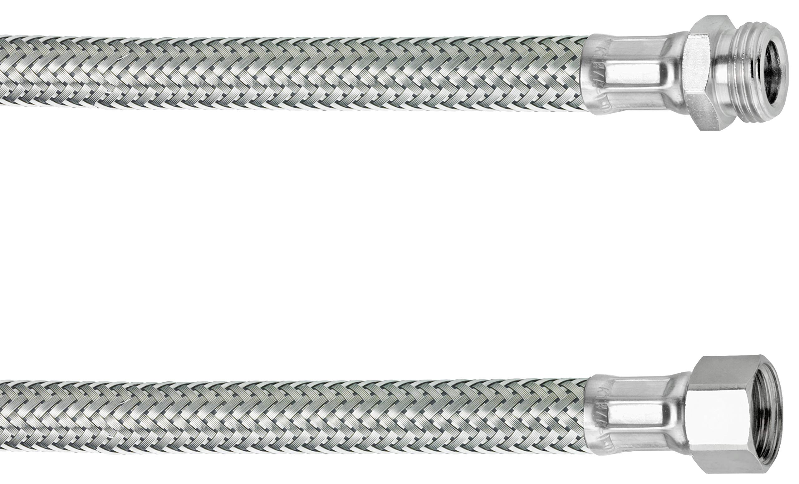 CORNAT T3173091270 Flexible Connection Hoses KTW-A 200mm x 3/8 ET, Silver, 200 mm