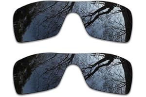 ToughAsNails 2 Pair Polarized Replacement Lenses Compatible with Oakley Batwolf OO9101 Sunglasses