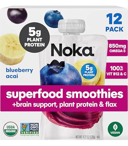 Amazon.com : Noka Superfood Fruit Smoothie Pouches, Sweet Potato