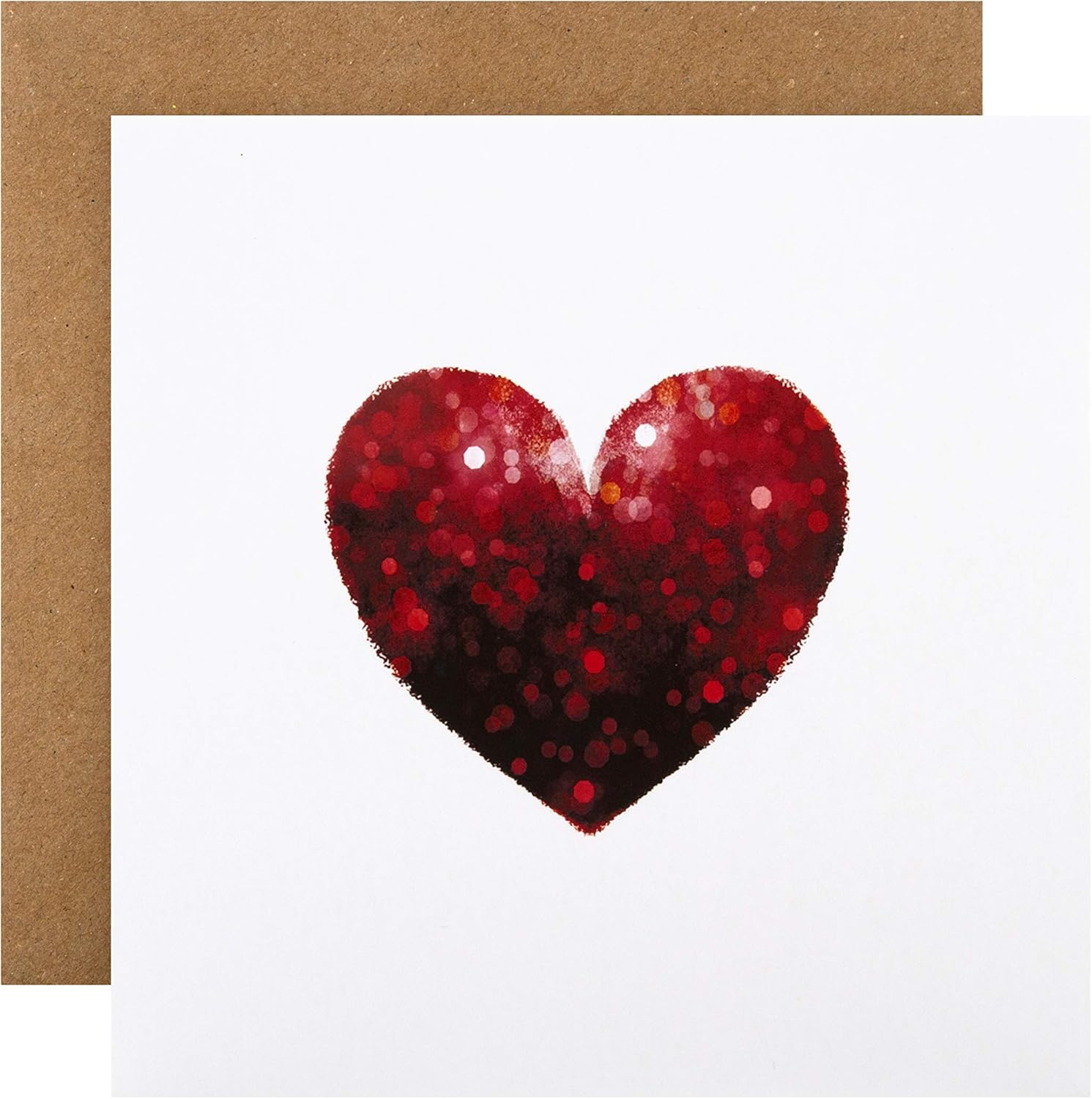 Hallmark General Love Card from Heart Design, Simple Red Heart