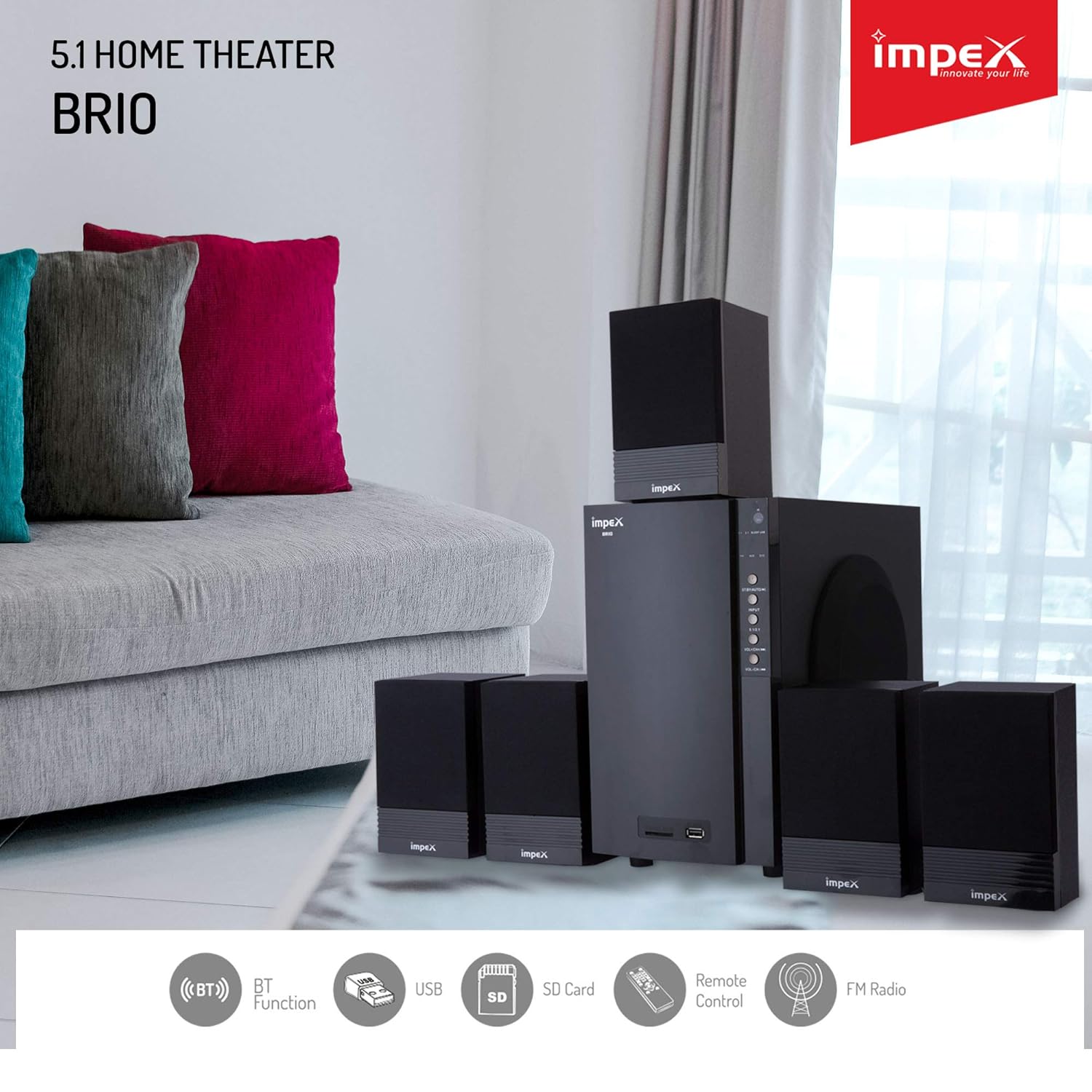 impex brio 5.1 home theater