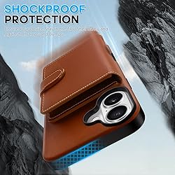 SHIELDON Genuine Leather Case for iPhone 16