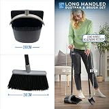 TDBS The Dustpan and Brush Store Long Handled Dustpan and Brush Set Black Grey view 7