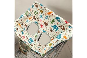 Portable Shopping Cart Cover, High Chair Cover, Cart Cover for Babies, Kids, Infants, Portable 2-in-1 Design, Universal Size 