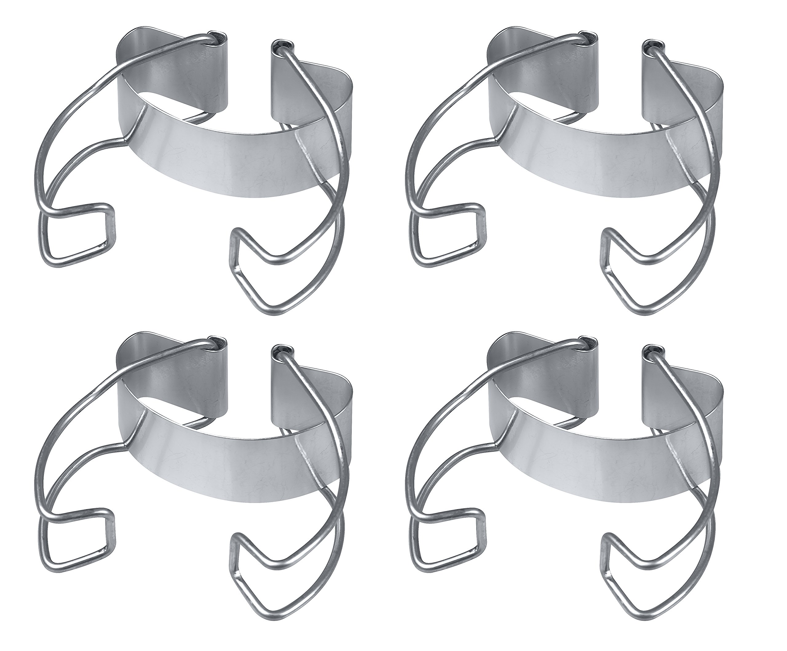 Dr. Oetker 3232 Universal Bracket, Steel, Silver, 6.5 x 4.5 x 4 cm, 4 Units