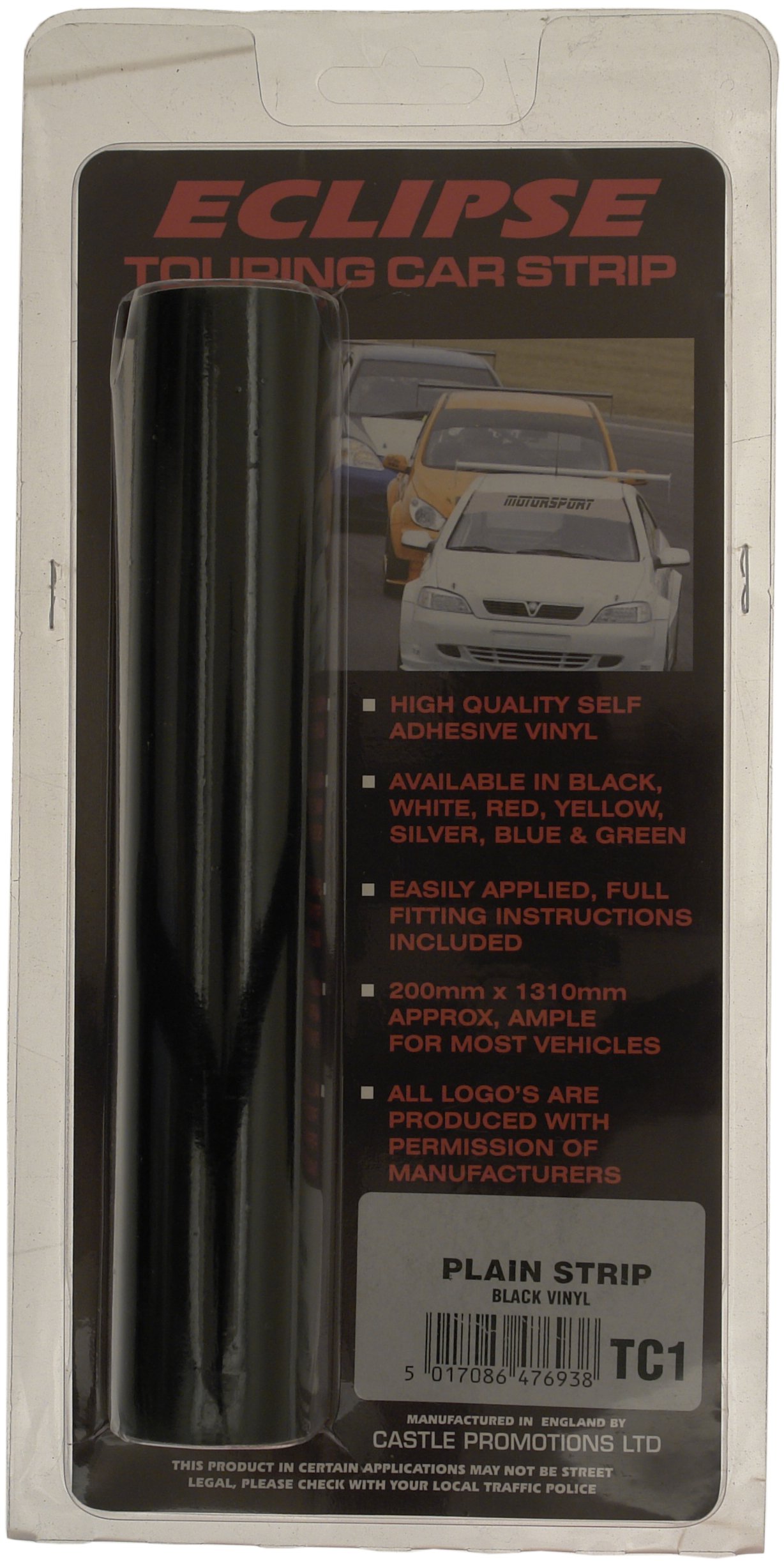 Castle Promotions TC1 Touring Car Strip, Black