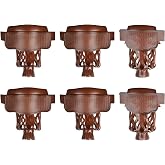 Dysdensa 6-Piece PU Leather Billiard Pockets with Basketweave Pattern | Available color (dark/brown), Durable Accessories, DIY for home &amp; club billiard table repair