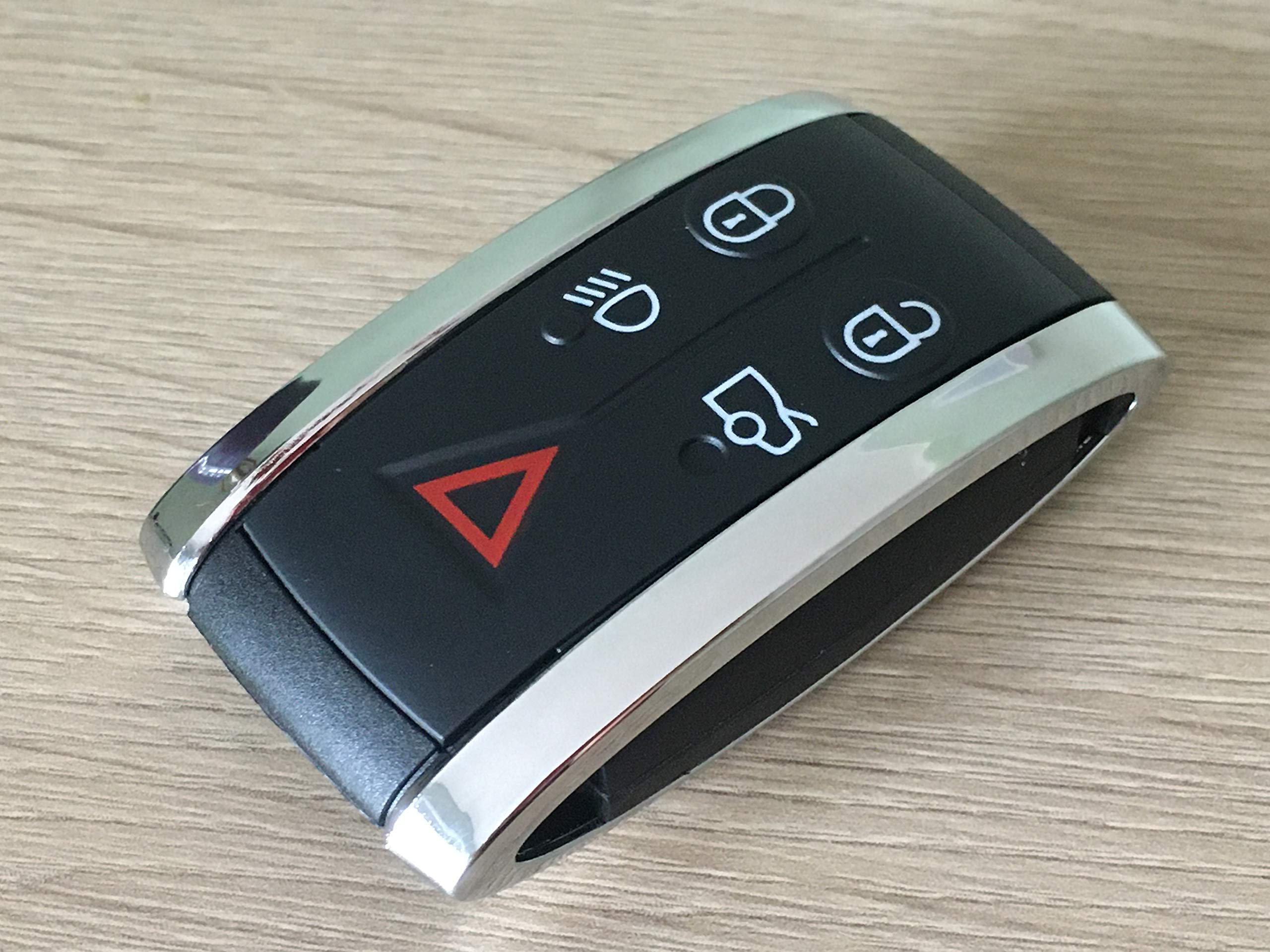 Automobile Locksmith Smart Keyless Entry Remote Fob Case Shell Replacement with Blank Blade for Jaguar X S-Type XF XK XKR key