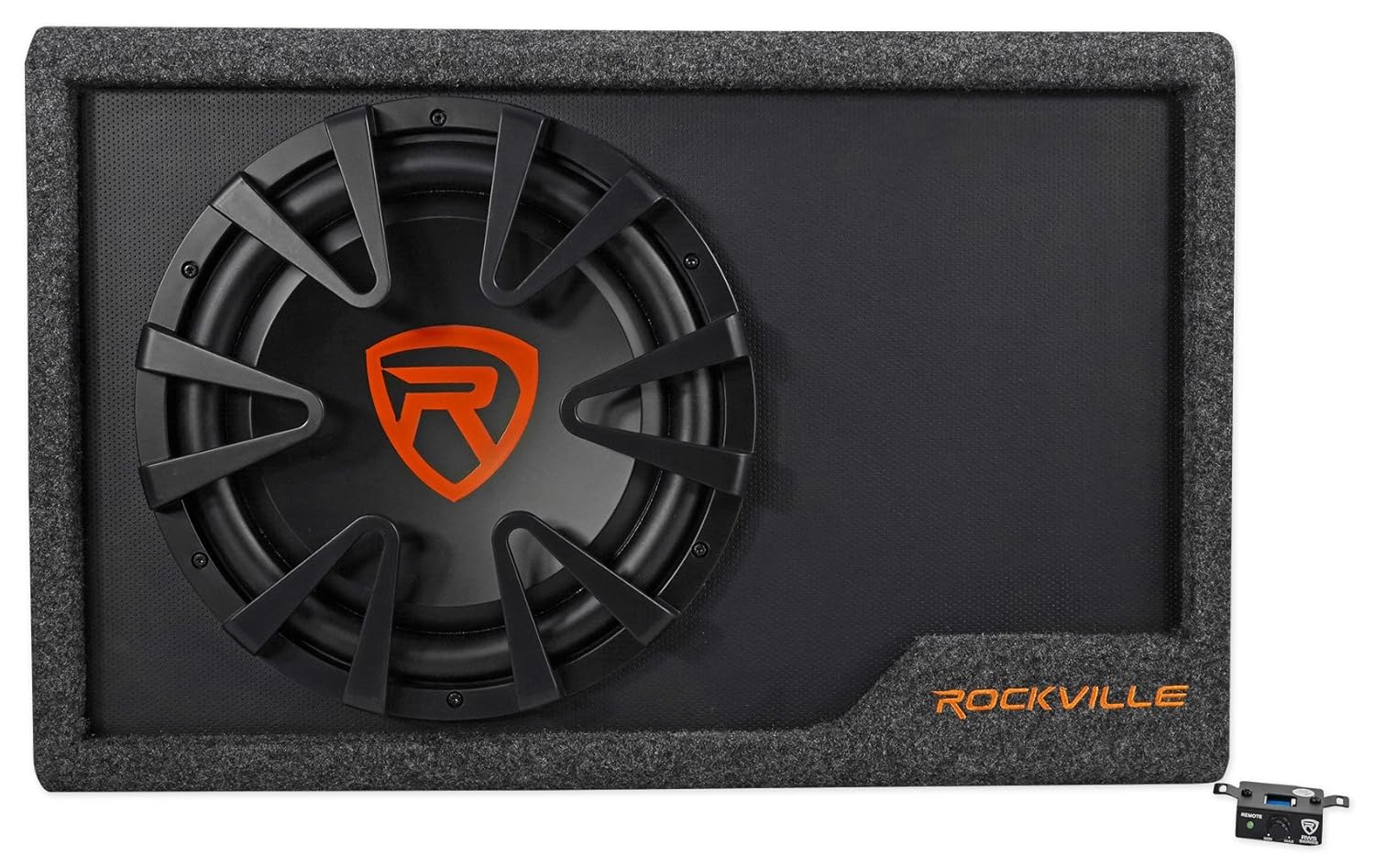 Amazon.com: Rockville RWS12CA Slim 1200 Watt 12" Powered Car Subwoofer  Enclosure + Wire Kit: Car Electronics