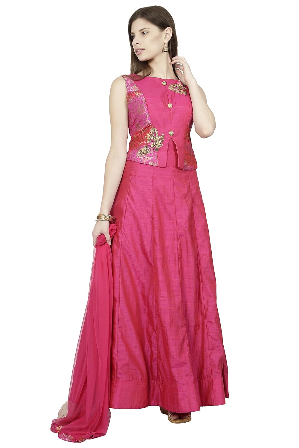 manmandir womens tafeta silk ghagra choli set readymade (salwar suits for women)