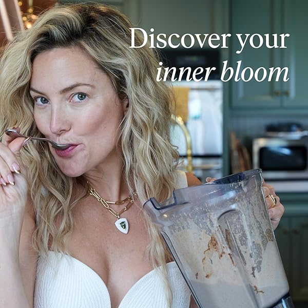 INBLOOM KATE HUDSON’S PLANT BASED CHOCOLATE PROTEIN POWDER – GREEN PROTEIN WITH SIX-SOURCE PLANT PROTEIN BLEND – COCOA BEAN FLAVOR – 14 SERVINGS 10.1 OZ (PACK OF 1)
