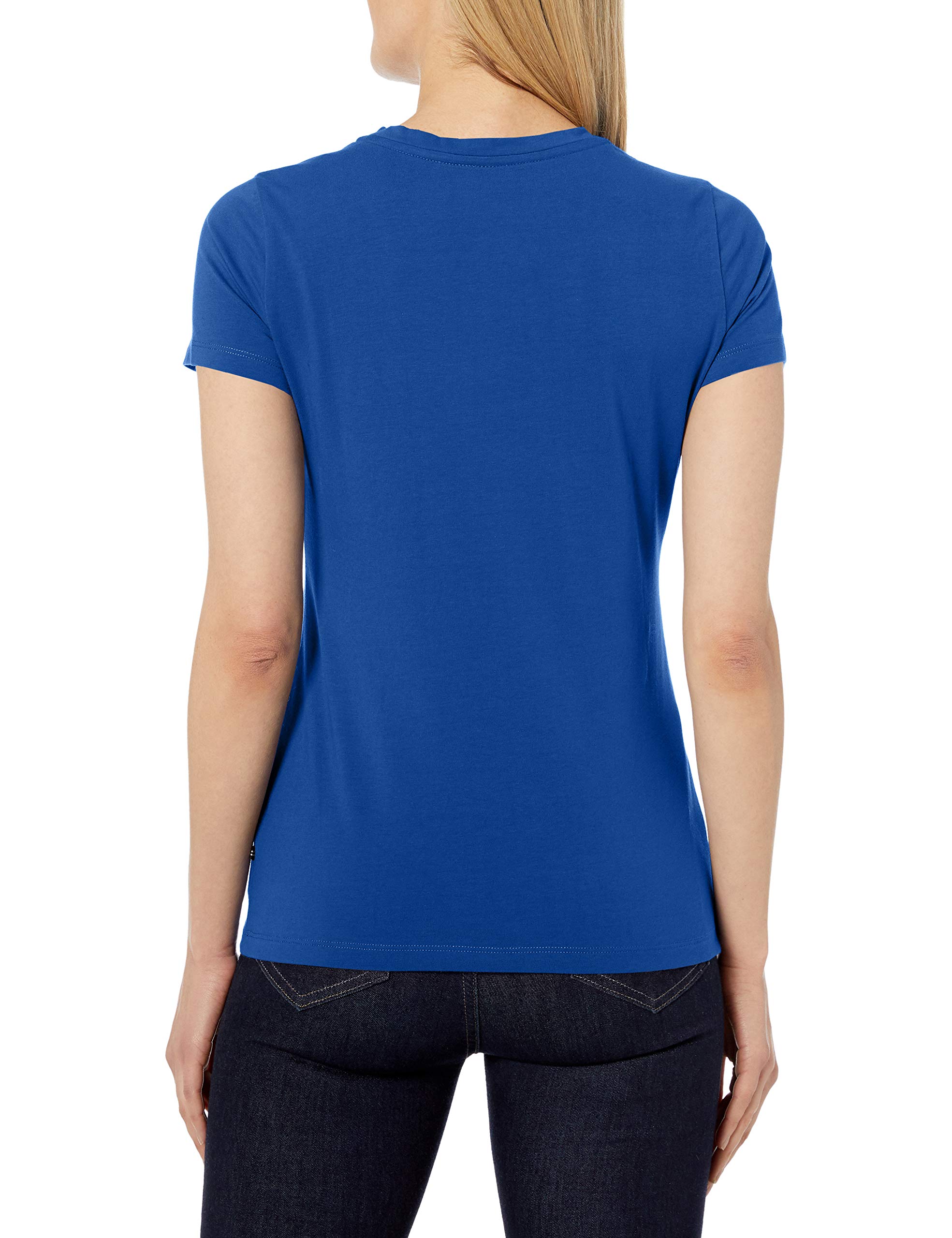 Nautica Women's Short Sleeve Stretch V Neck Solid Tshirt Nautical