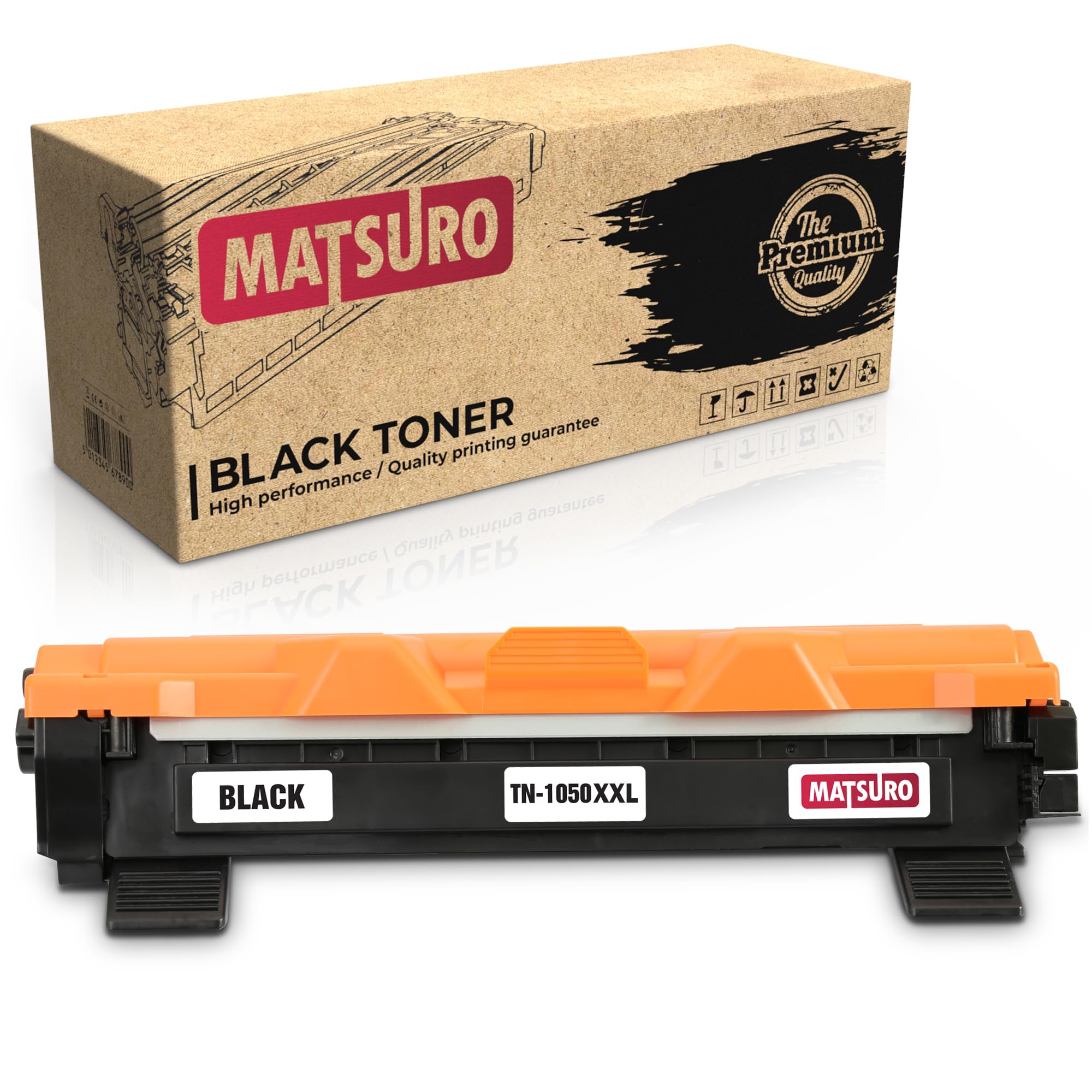 Matsuro Original | Compatible Toner Cartridge Replacement for BROTHER TN-1050 XXL (1 BLACK)