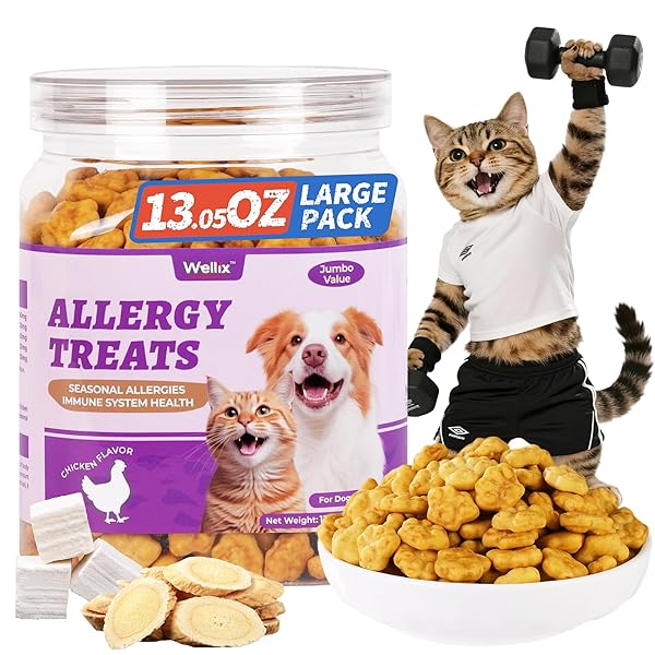 13.05 OZ WELLIX ALLERGY TREATS FOR DOGS &...