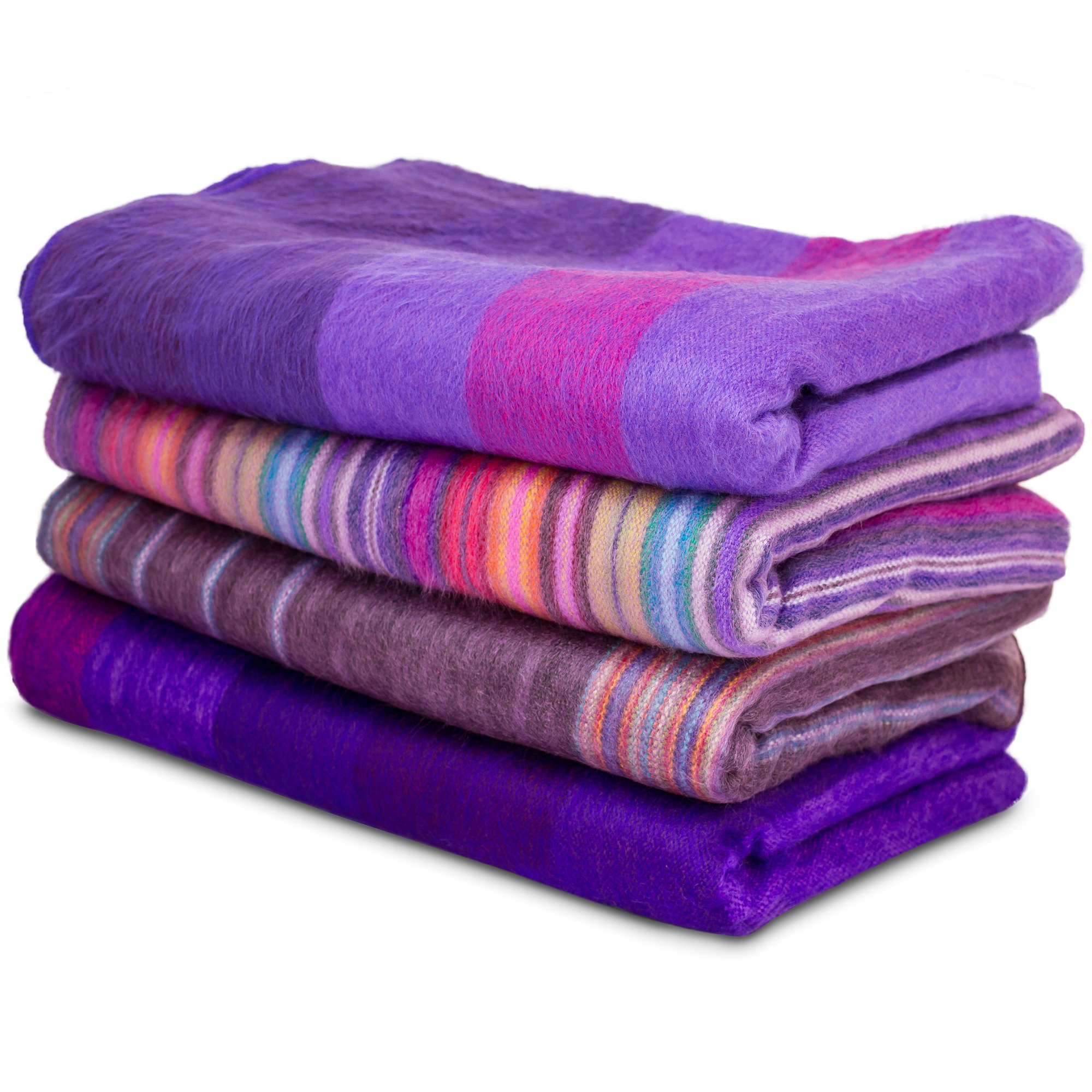 Tumia LAC Super soft blanket/throw Single Bed Size. Purple.