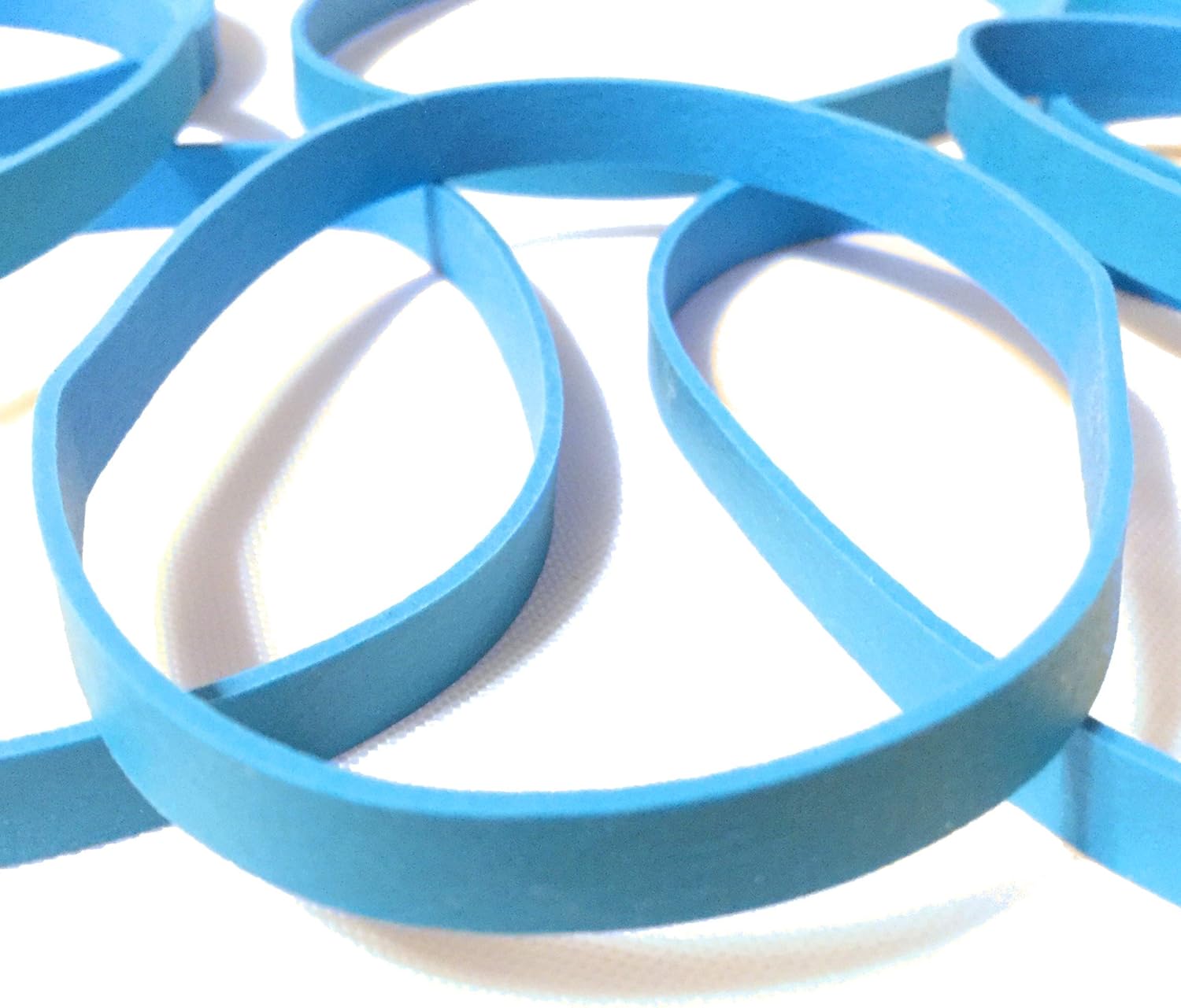 Blue NonLatex Rubber Bands Pack of 12 Premium Heavy