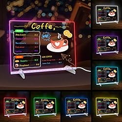 LED Note Board with Colors, 13.7"X10" 4 Modes &7