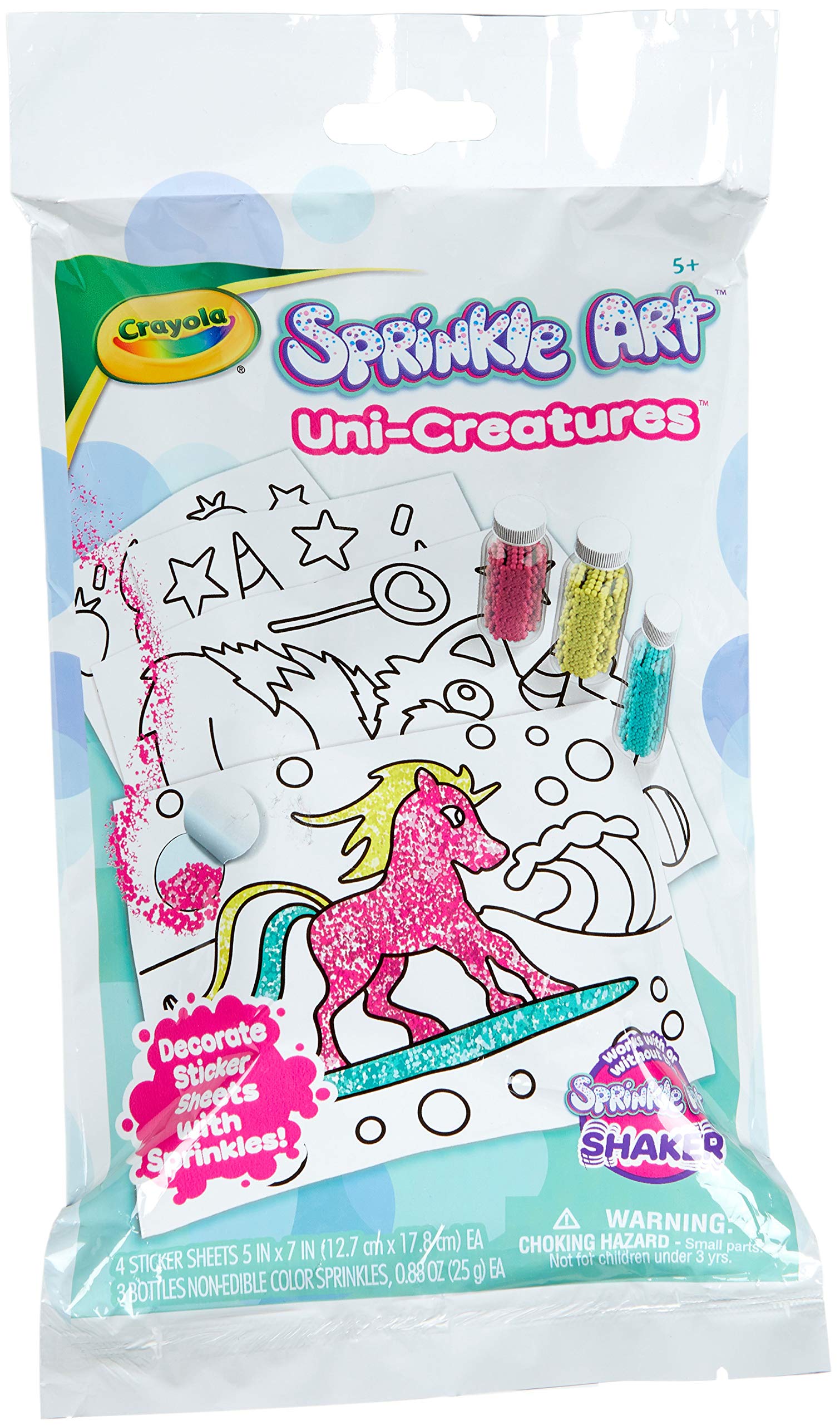 CRAYOLA Sprinkle Art KIT Creatures, Beads, Unicreatures, One Size