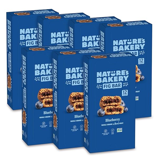 NATURE’S BAKERY WHOLE WHEAT FIG BARS, BLUEBERRY, REAL...