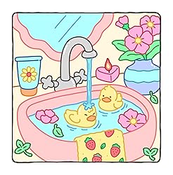 Little Moments: Color By Line Coloring Book for