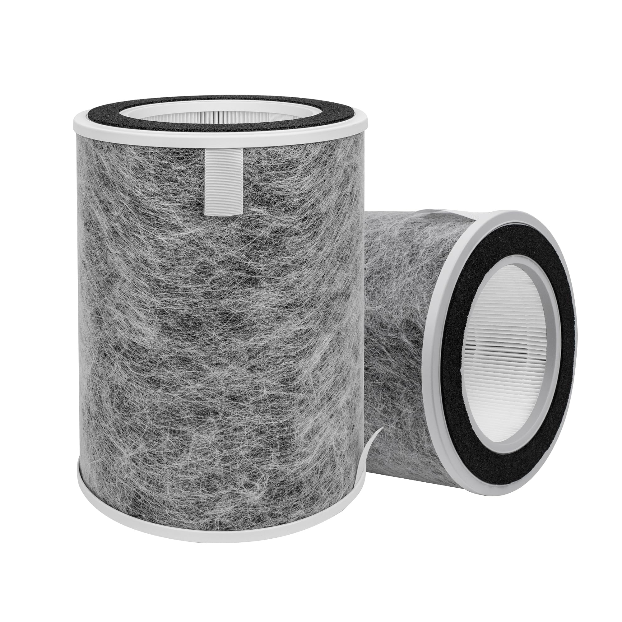 Photo 1 of 2 Pack HP201 HP202 True HEPA Replacement Filter, Compatible with Shark Air Purifier MAX HP200 HP201 HP302 HP301 HP202 HP232 HC502 AP1000, 3-in-1 H13 True HEPA Filter, Part # HE2FKBAS, HE2FKBASMB