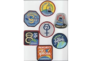 AB EMBLEM Original Nasa Space Program Official Mercury Patch Set John Glenn Made in USA