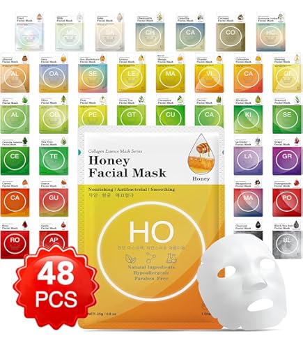 Amazon.com : FOODAHOLIC [ Nature Skin ] 100 Combo Pack Face Sheet
