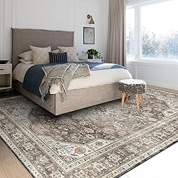 HILORUUG Washable Area Rug - 8x10 Bedroom Living