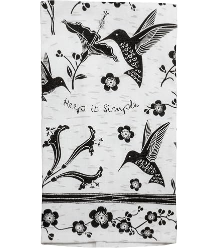 Karma Gifts Chelsea Tea Towel With Hand-Carved Acacia Wood Spoon - Gray Kitchen Gift Set