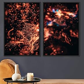signwin 2 Piece Framed Canvas Wall Art Abstract...
