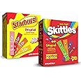 Skittles & Starburst Singles To Go Original & Starburst Flavors, 60 Count Variety Pack, Watertok Powdered Drink Mix, Zero Sugar, Low Calorie, Includes 4 Tropical & 4 Starburst Flavors