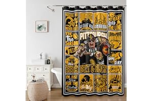 DKEAQZ Football Shower Curtain, Football Sport Style Curtain, Gifts for Football Lovers, Include Hooks 60x72 inches