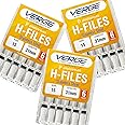 Dental Endodontic 31mm Endo H Files (3 Packs of 6) (18 Total Stainless Steel Hedstrom Files) (#15 White)