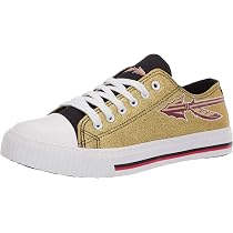 NCAA Florida State Seminoles Women's Glitter Low Top Canvas Shoes - Team Color, Size 9 - View #11