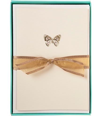 Nature Illustration Cards Butterfly Notecard Set - 8 Blank Cards With ...
