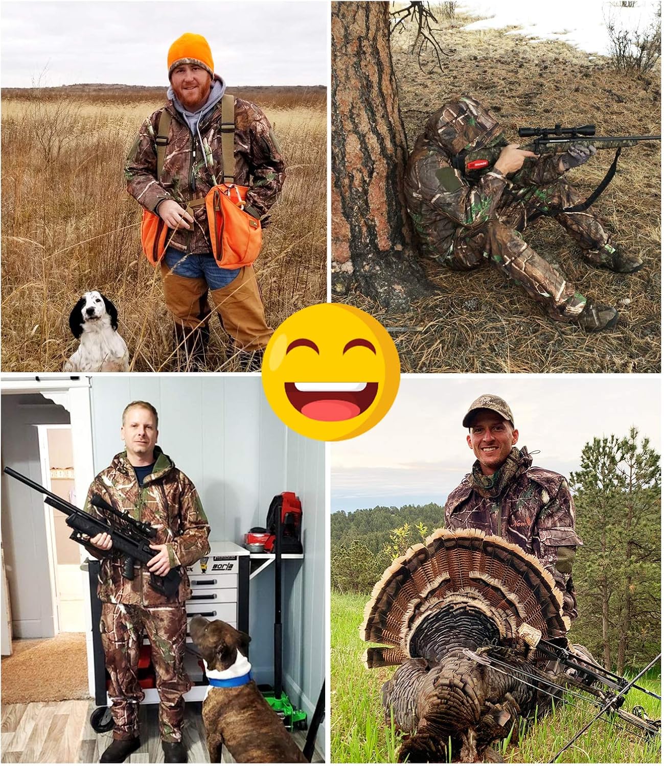NEW VIEW Upgraded Hunting Clothes for Men,Silent Water Resistant Hunting Suits,Hunting Jacket and Pants: Clothing