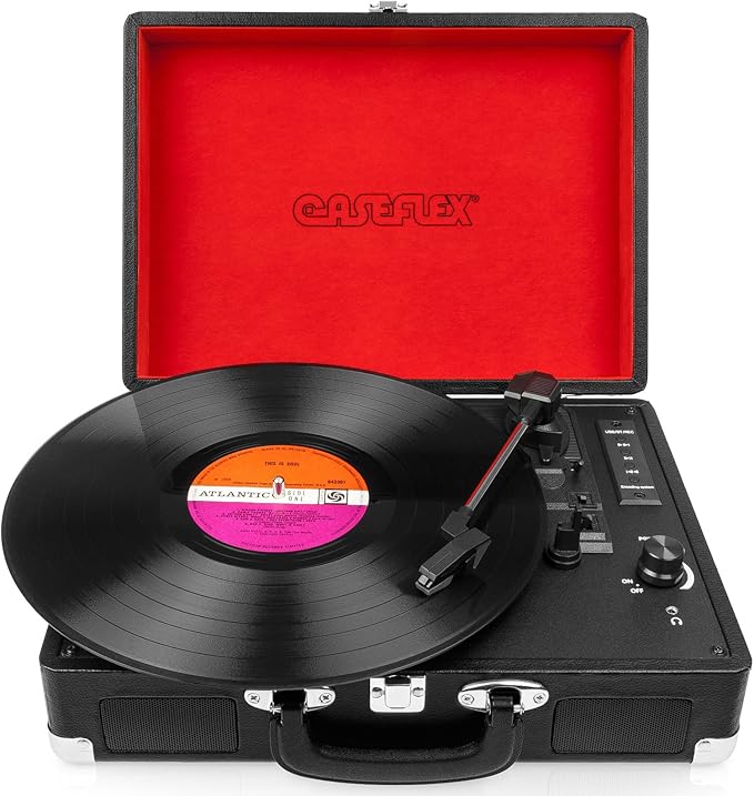 Caseflex Turntable Record Player Briefcase Vinyl Amazon.co.uk Electronics