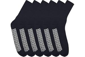 NOBLES HEALTH CARE PRODUCT SOLUTIONS Noble Health Care Diabetic Non Skid Hospital Slipper Socks 6 Pack
