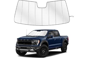 Sulagi Windshield Sun Shade for Ford F150 2021-2026 Custom Fit Accordion Folding Design Window Sunshade Car Accessories, Full Coverage Sun Visor Protector - Blocks 99% UV Rays
