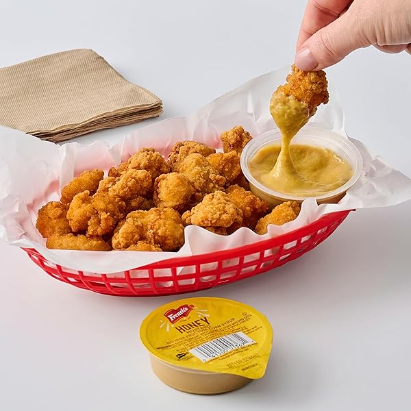 FRENCH’S HONEY MUSTARD, SINGLE-SERVE DIP CUP, SWEET AND TANGY MUSTARD, MADE WITH REAL HONEY, GREAT FOR ON-THE-GO, 1.5 FL OZ