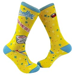 TrendWell Men's Vodka Made Me Do It Socks Funny