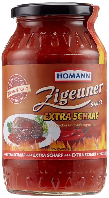Homann Zigeuner- Sauce Extra Scharf, 500 ml: Amazon.de: Amazon Pantry