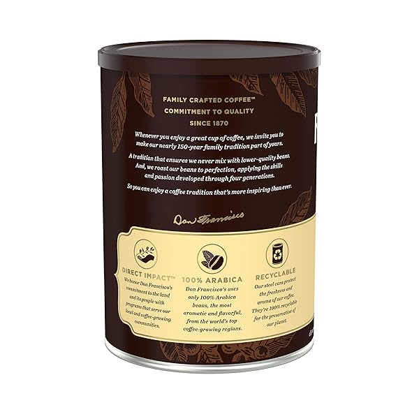 DON FRANCISCO’S VANILLA NUT FLAVORED GROUND COFFEE, 100% ARABICA (12 OUNCE CANS)