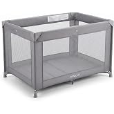 MFSLOVE Portable Playpard,Baby playpen,Pack and Play playard,playard Crib, Travel Cot, Lightweight Foldable Travel Crib (Grey)
